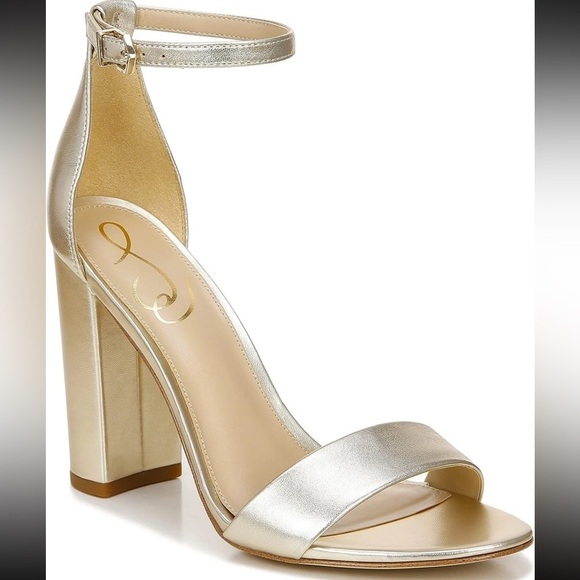 Sam Edelman Shoes - Sam Edelman Yaro Sandal Women's gold bronze Leather Ankle Strap holidays 9M